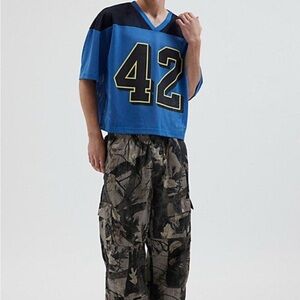 Urban Outfitters Blue and Black Jersey